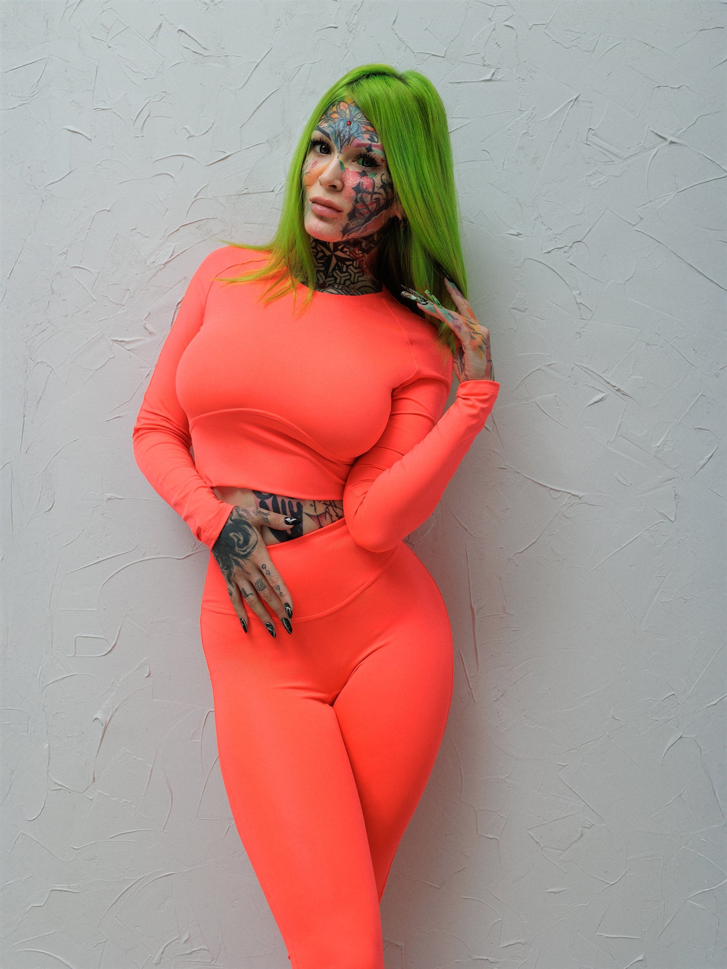 Workout Top Base Rash Coral