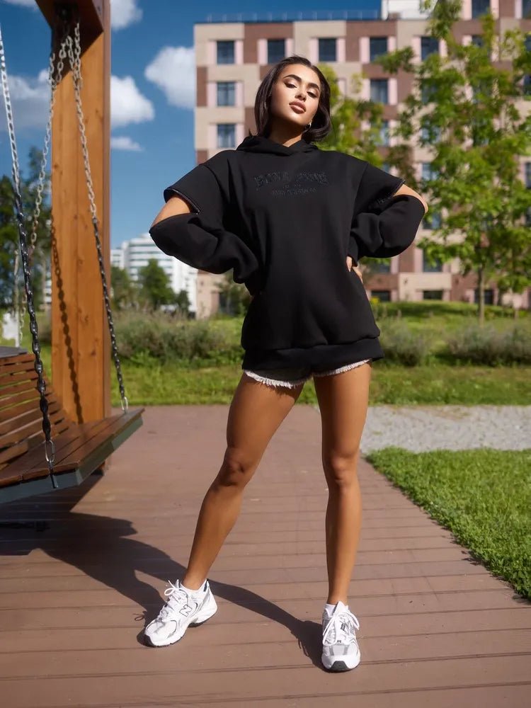 Hoody Bona Zip Hoody Black - Bona Fide