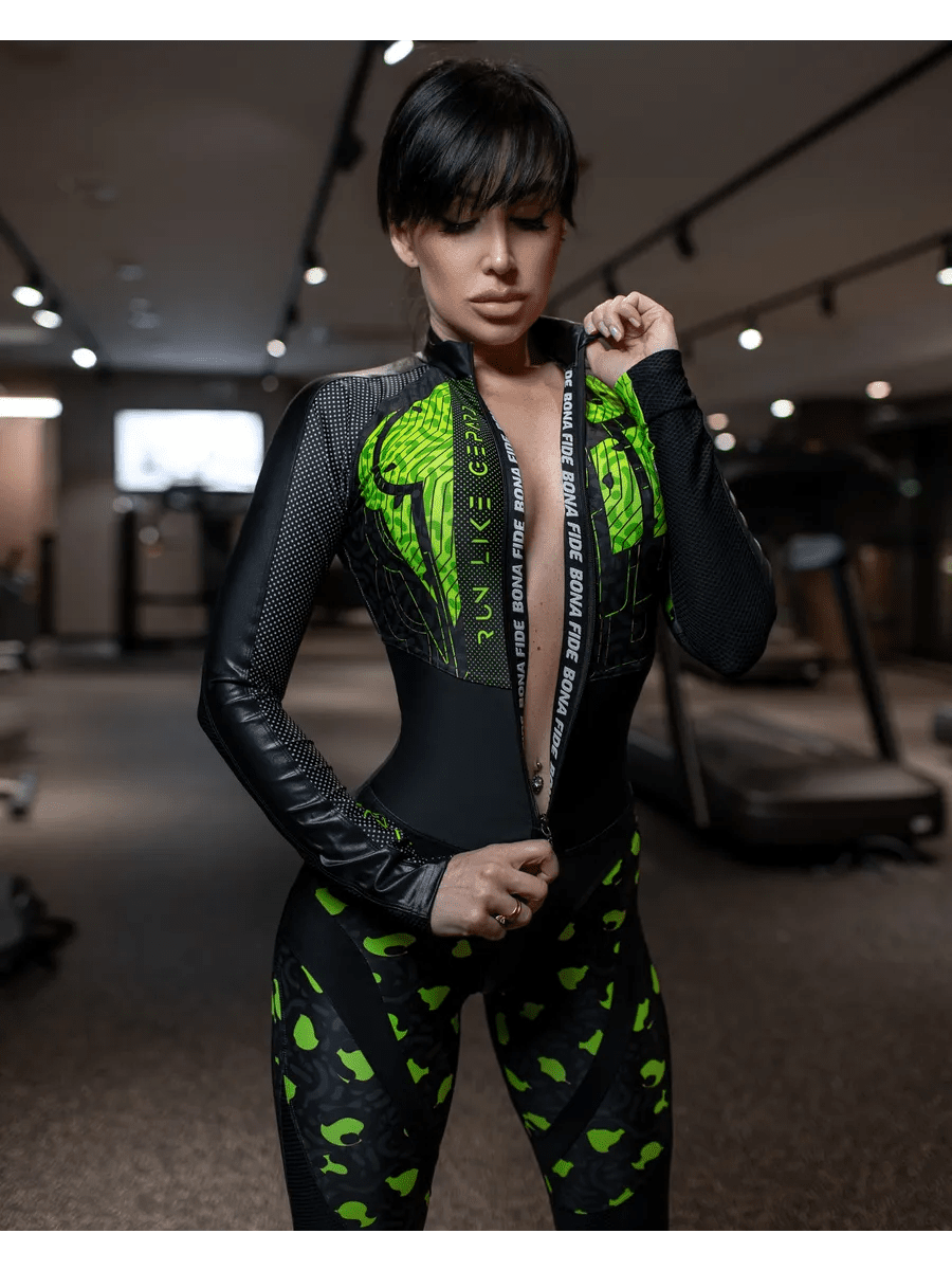 Jumpsuit ComeBase Run Like Gepard Lime - Bona Fide