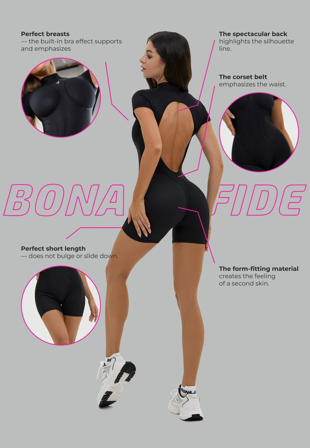 Jumpsuit Extra Sexy Back Black - Bona Fide