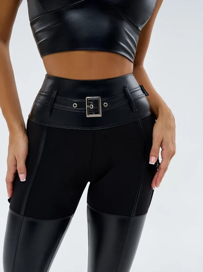 Leggings Dominatrix Black Blaze - Bona Fide