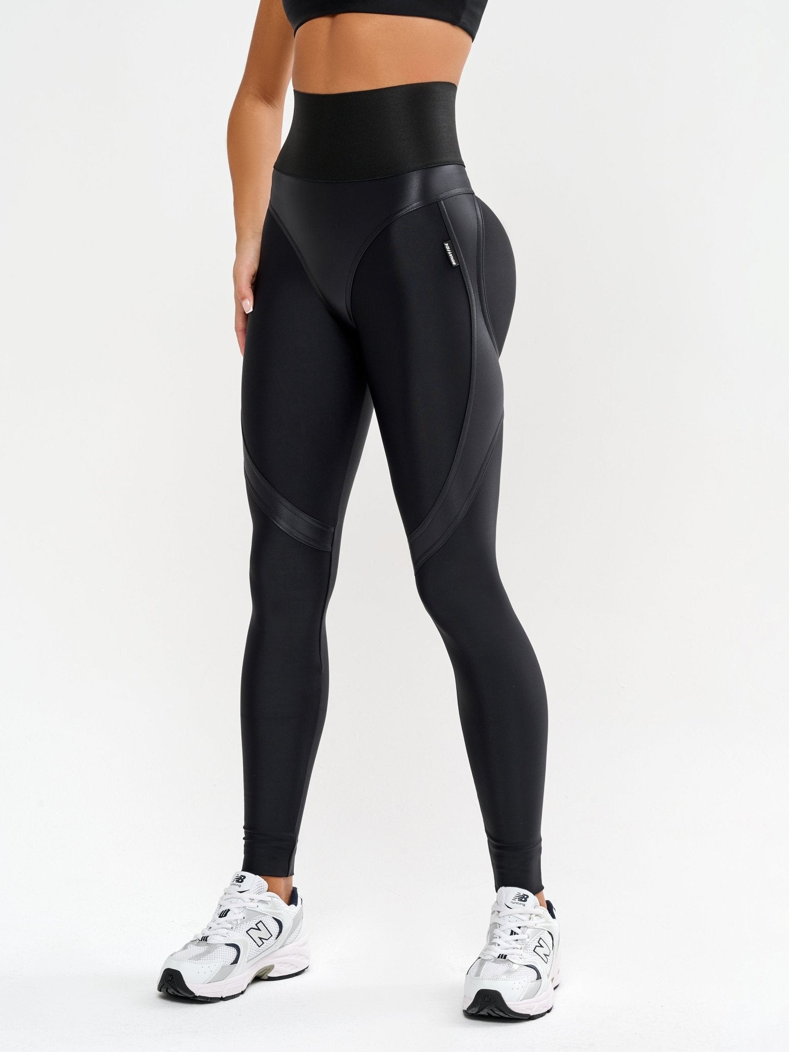 Leggings Extra Sex Push - Up Corsage LYC Black Skin - Bona Fide