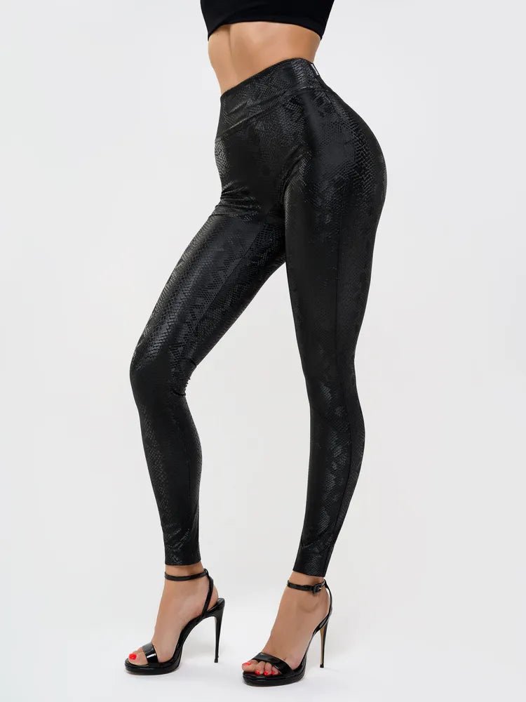 Leggings Leather Black Mamba - Bona Fide