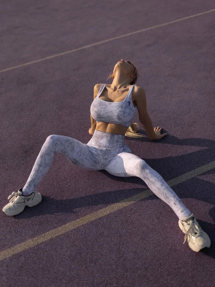 Leggings Seamless Marble White - Bona Fide