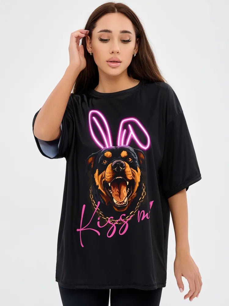 OVERSIZE T-shirt Dangerous Kiss - Bona Fide