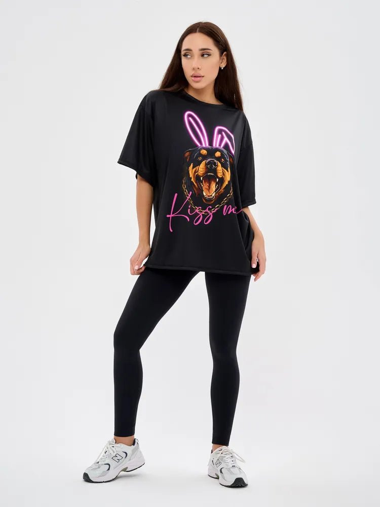 OVERSIZE T-shirt Dangerous Kiss - Bona Fide