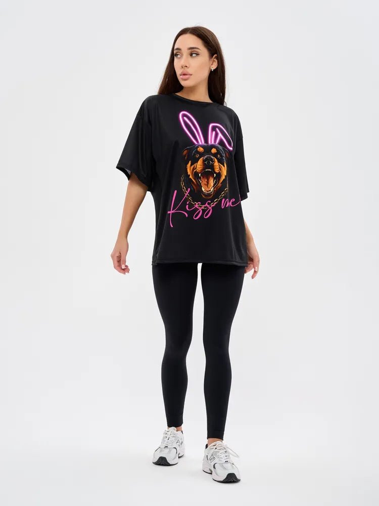 OVERSIZE T-shirt Dangerous Kiss - Bona Fide