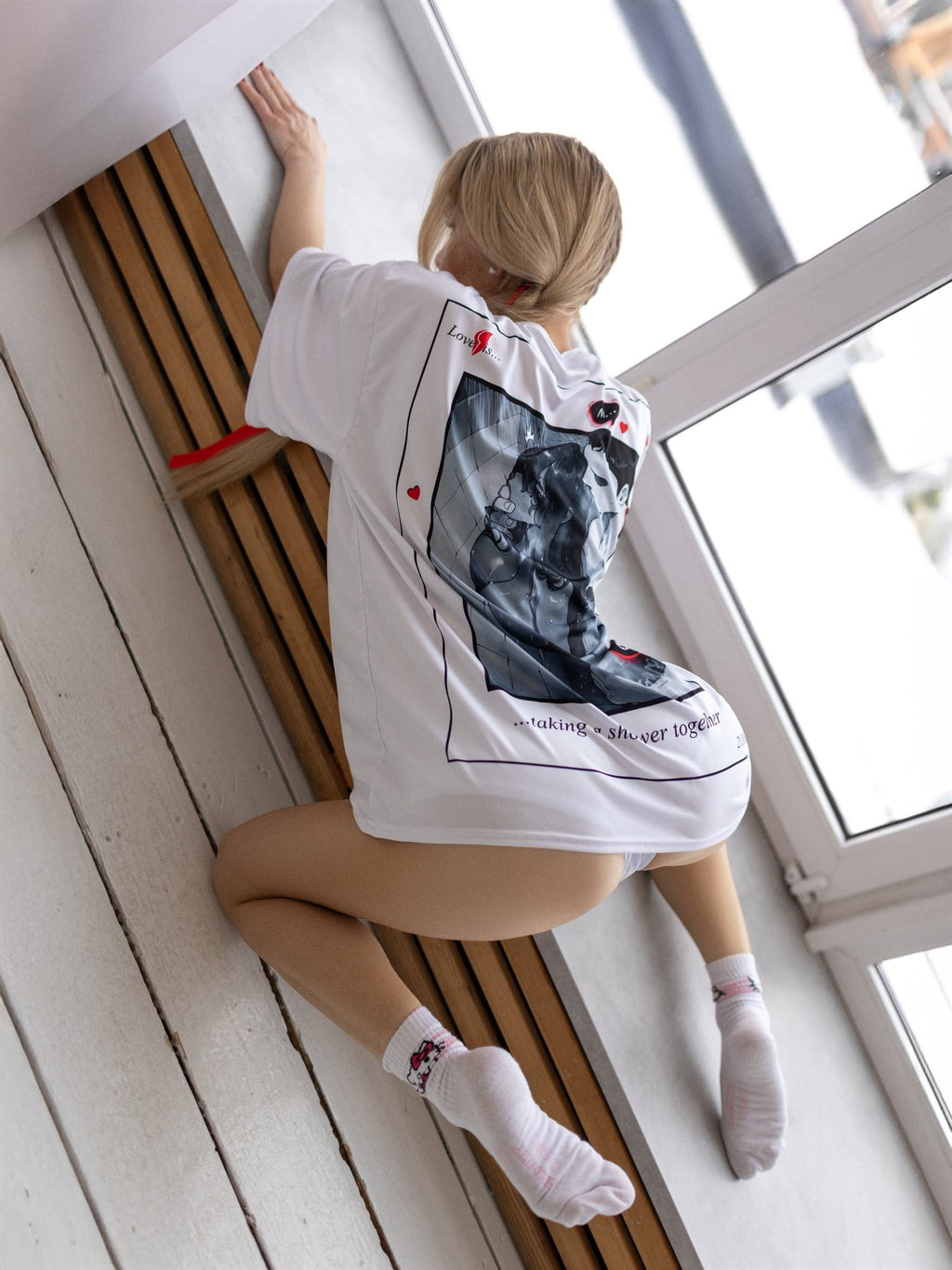 Oversize T-shirt Full of Love - One size - Bona Fide