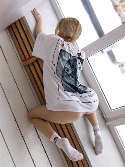 Oversize T-shirt Full of Love - One size - Bona Fide