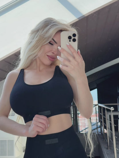 Sports Bra Angel Top Black