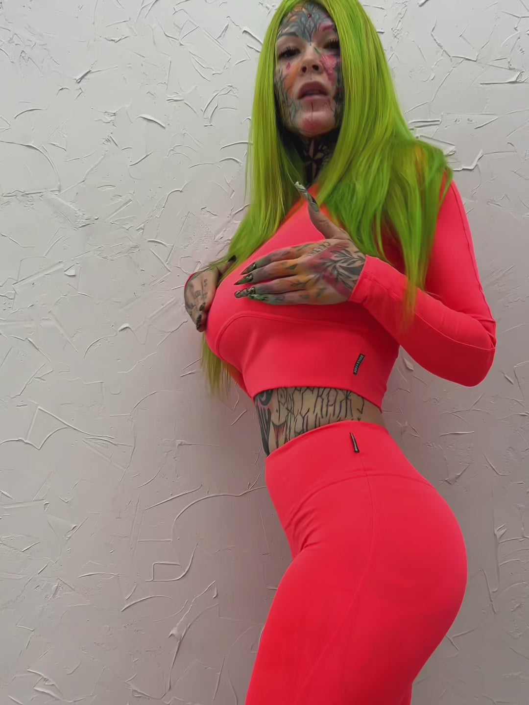 Workout Top Base Rash Coral