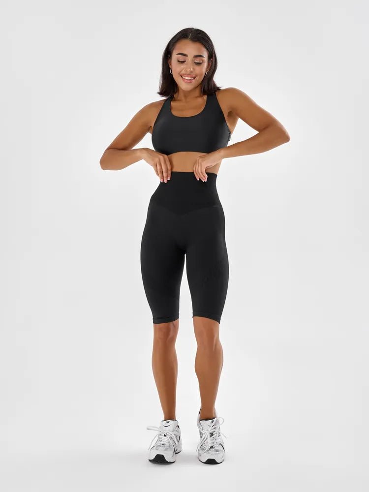 Shorts Bona Seamless Cycling Black - Bona Fide