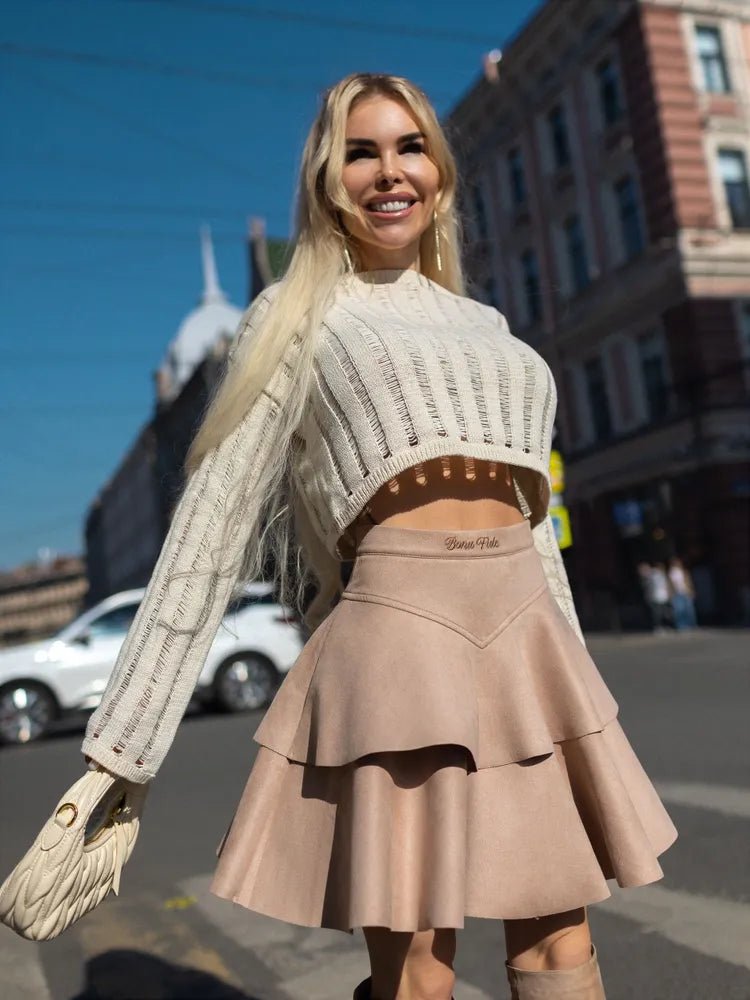 Skirt Miss Kiss Beige - Bona Fide