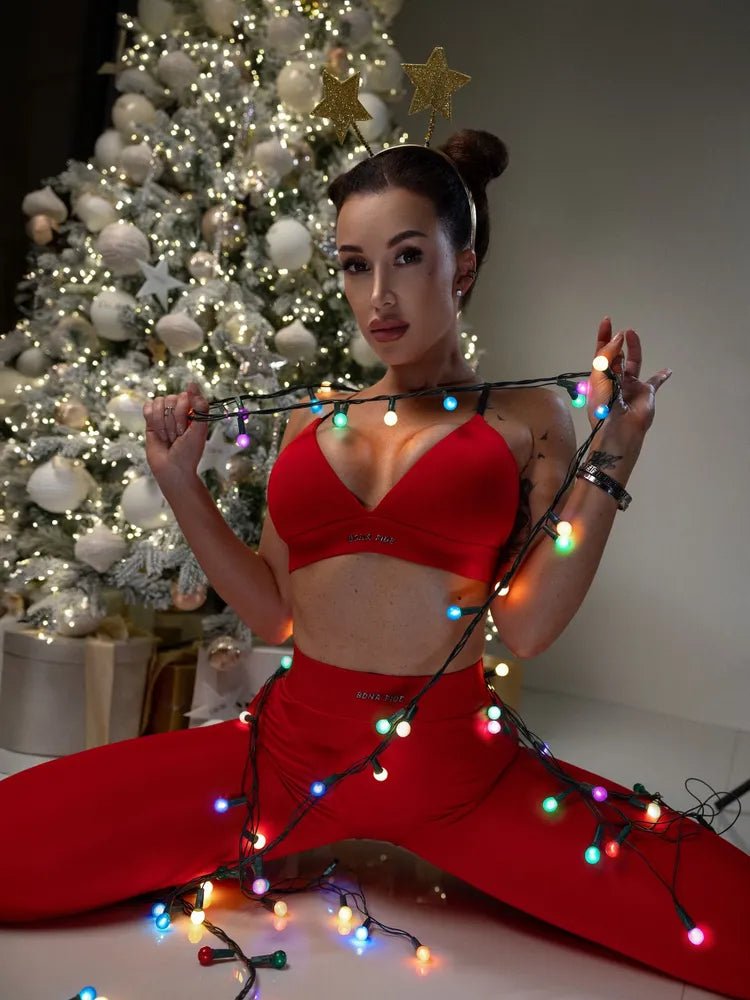 Sports Bra Charm Top Red - Bona Fide