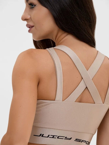 Sports Bra Heart Crush Top Juicy Nude - Bona Fide