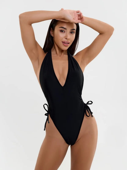Swimsuit Sexy back SwimSuit Black - Bona Fide