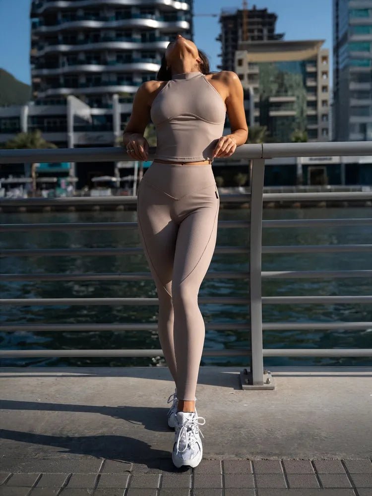 Tank Top Ribbed Beige - Bona Fide