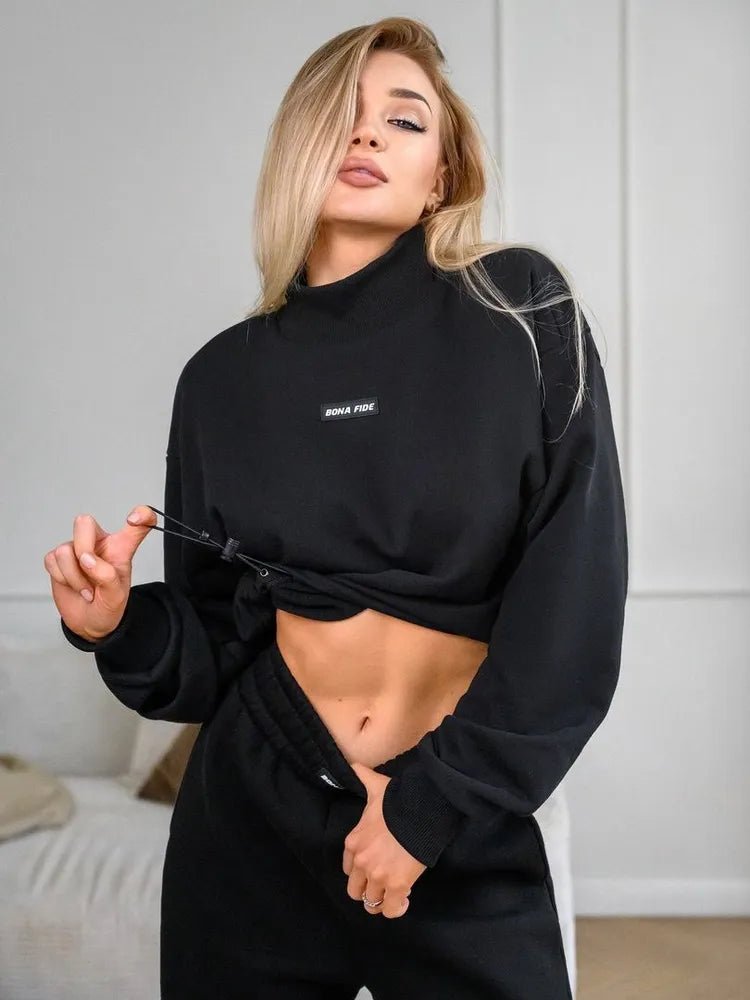 Vogue Sweatshirt Black - Bona Fide