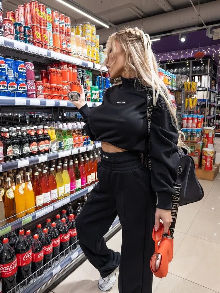 Vogue Sweatshirt Black - Bona Fide