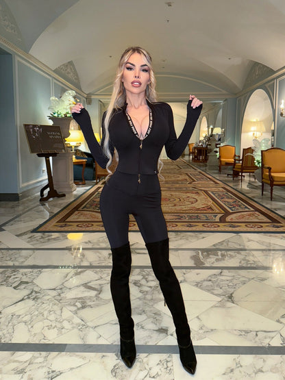 Workout Top Corset Rashguard Black - Bona Fide