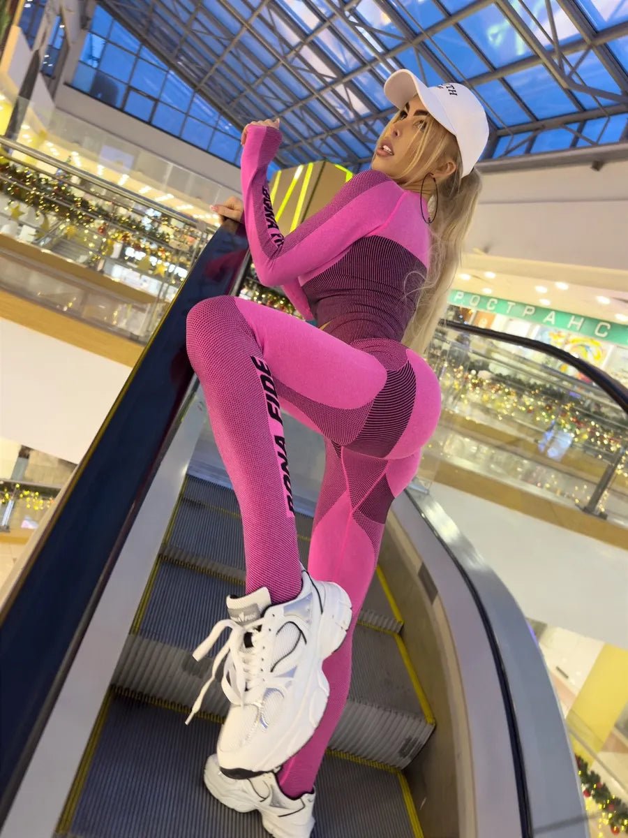 Workout Top Majestic Rash Pink Melanje - Bona Fide