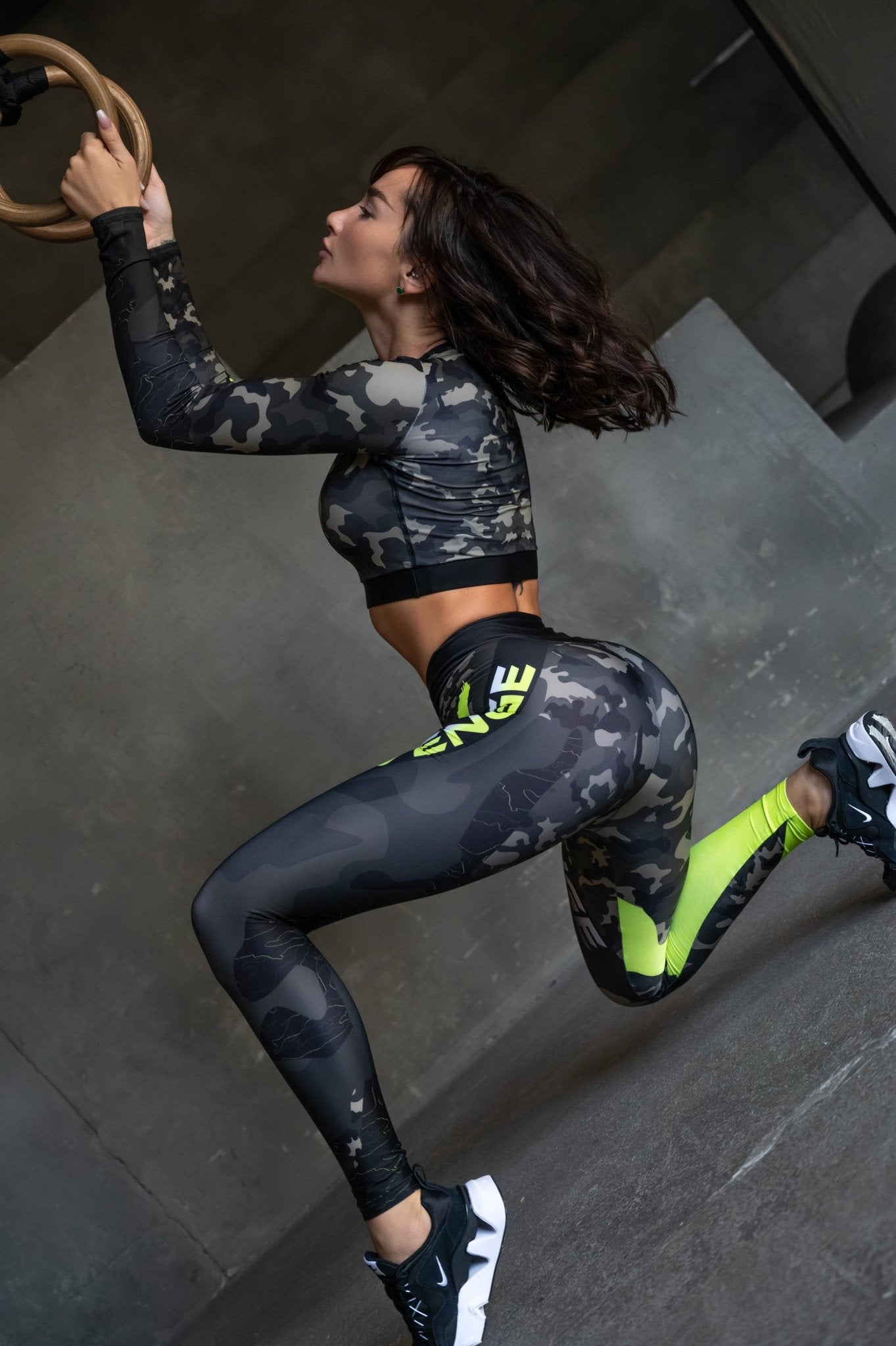 Workout Top Rashguard Midi Revenge Lime - Bona Fide