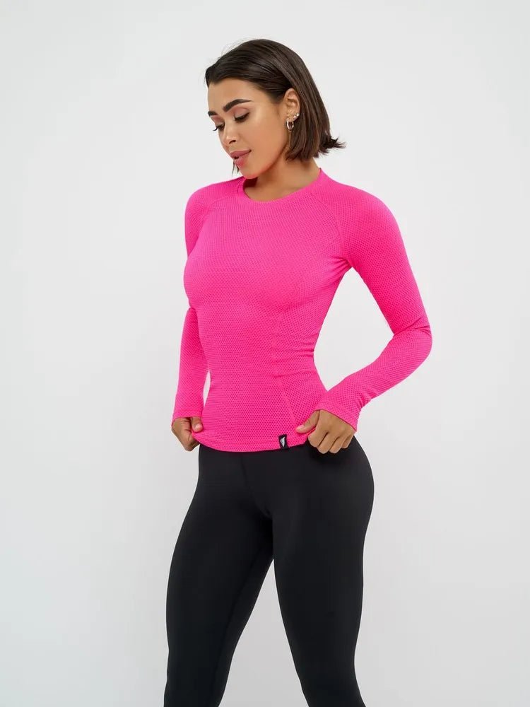Workout Top Round Neon Pink - Bona Fide