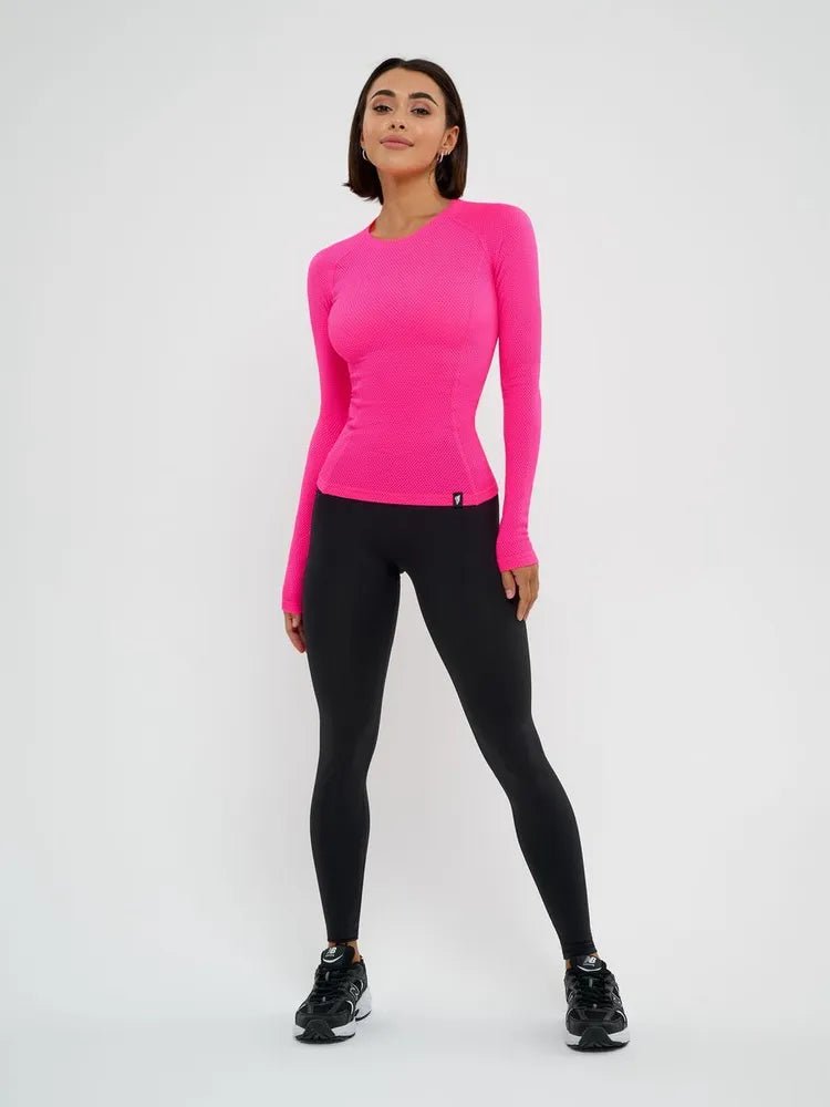 Workout Top Round Neon Pink - Bona Fide