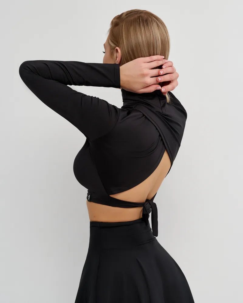 Workout Top Sexy Back Black - Bona Fide