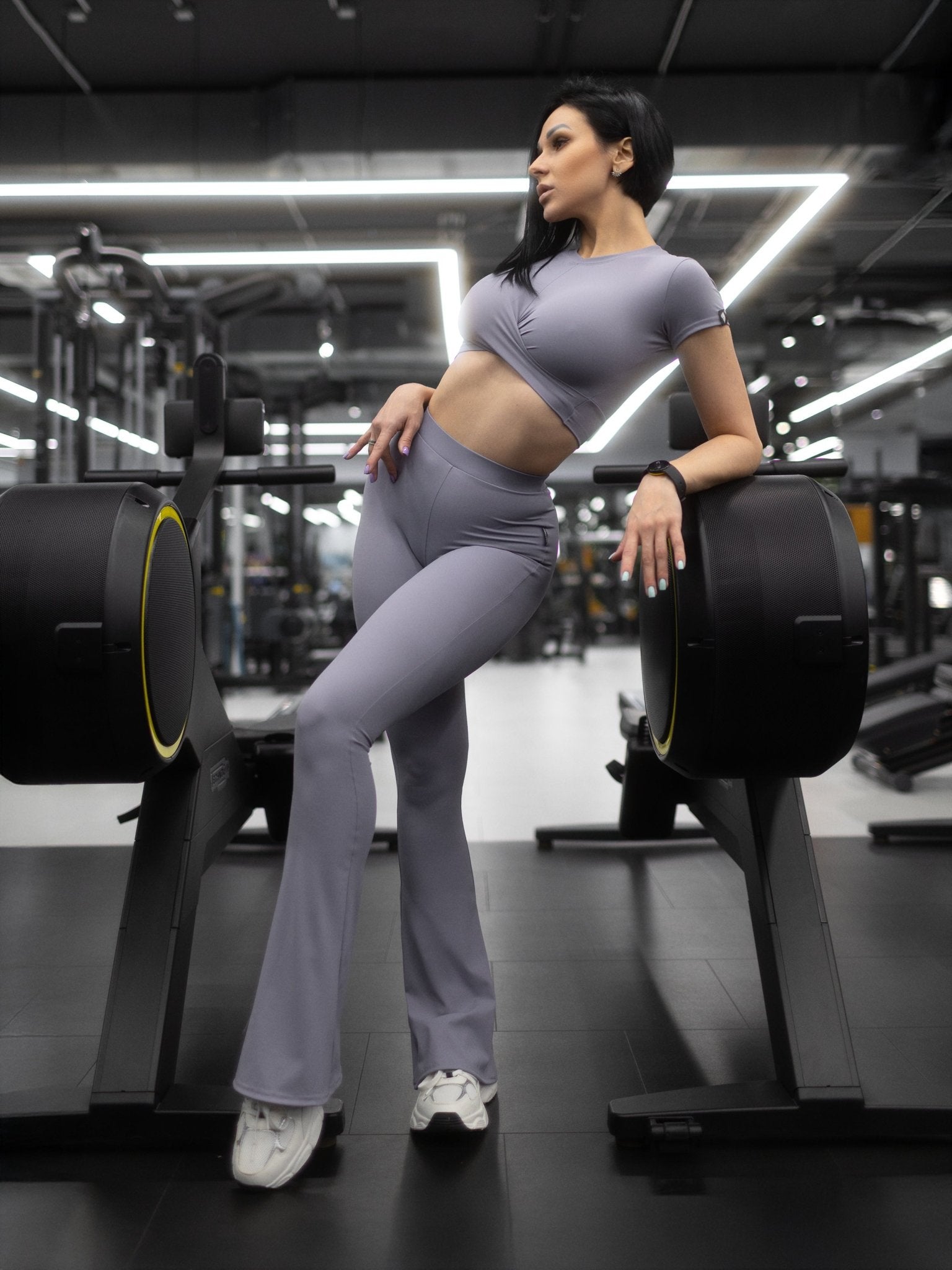 Workout Top Tied Up Top Gray - Bona Fide