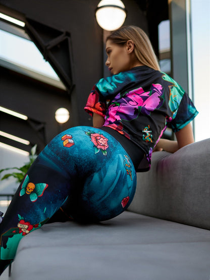 Leggings Bona Corsage Pin-Up Girl - Bona Fide