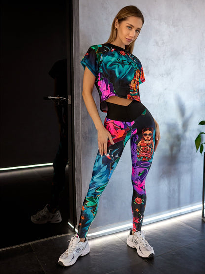 Leggings Bona Corsage Pin-Up Girl - Bona Fide